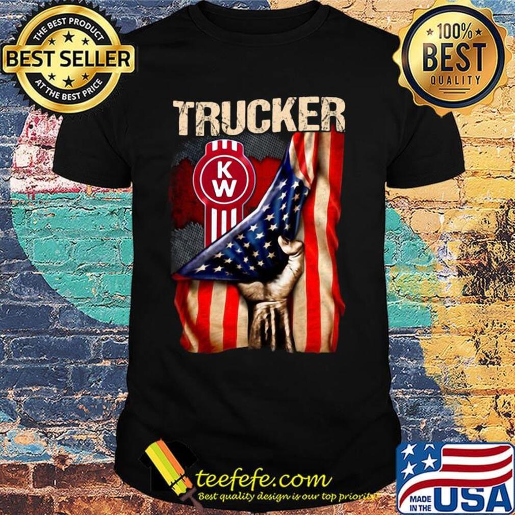 Trucker KW American flag shirt