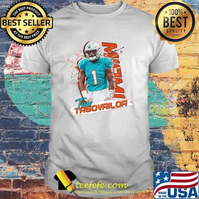 Tua tagovailoa 1 miami dolphins football shirt