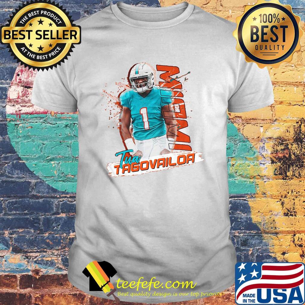 Tua tagovailoa 1 miami dolphins football shirt