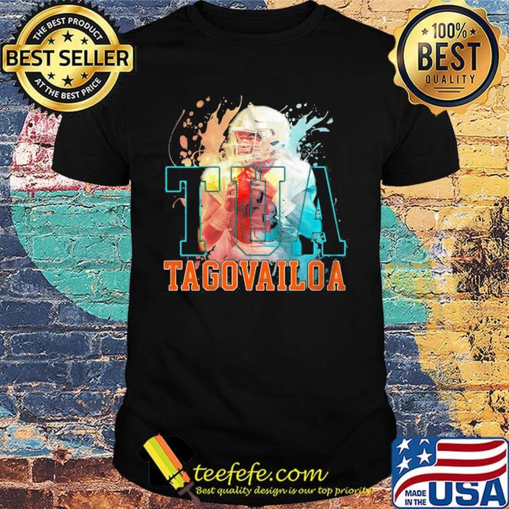 Tua tagovailoa miami dolphins football water color shirt