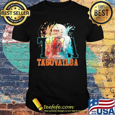 Tua tagovailoa miami dolphins football water colors shirt