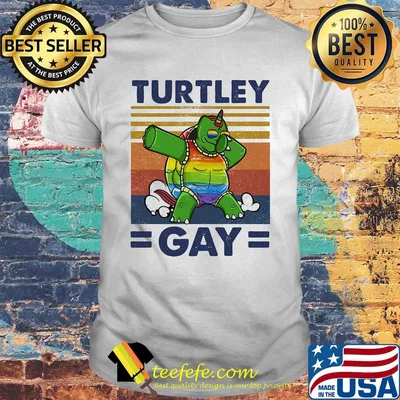 Turtle gay lgbt vintage retro shirt