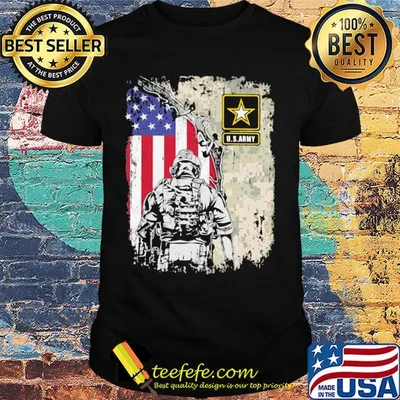 U.s.army veteran american flag independence day shirt