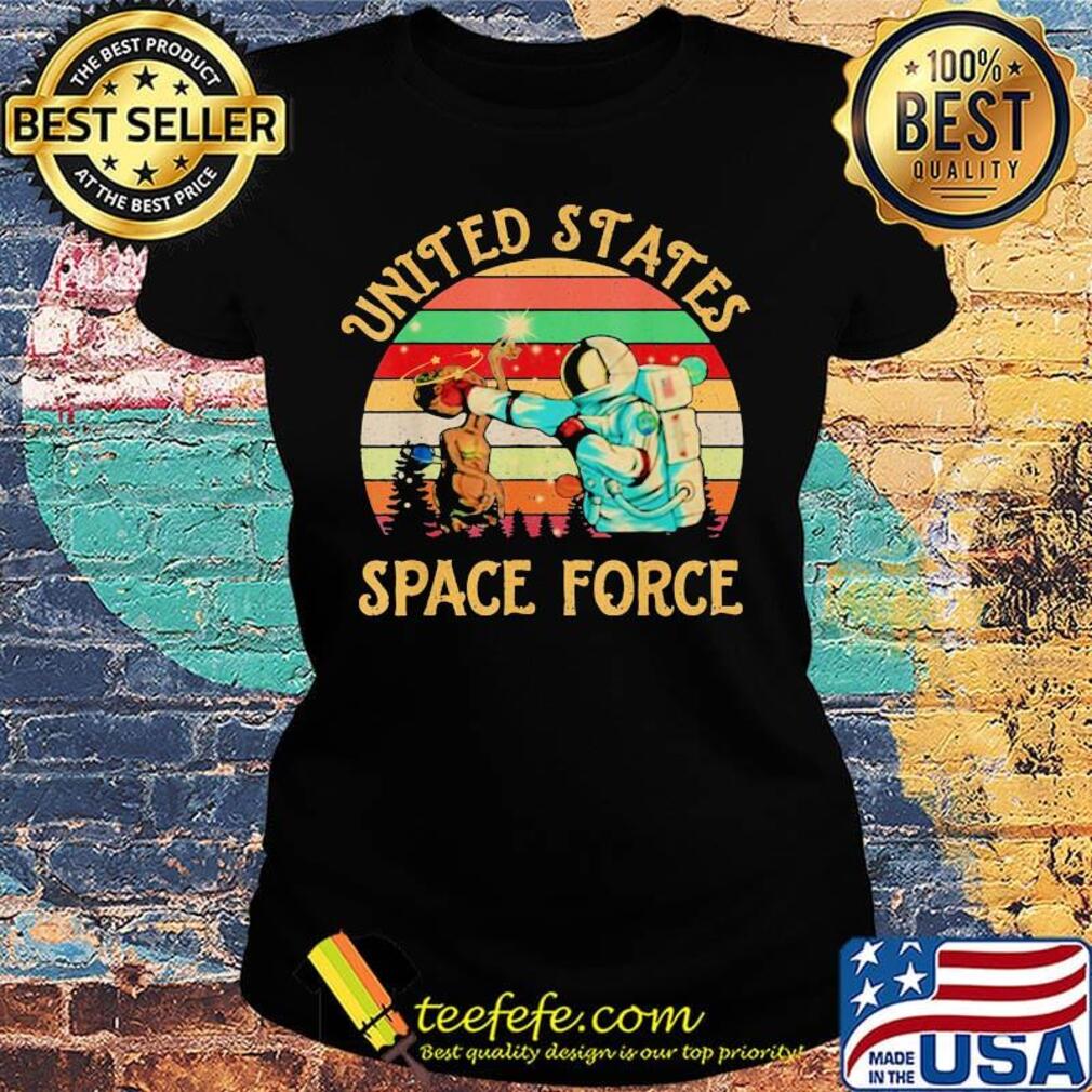 UFO boxing alien united states space force vintage retro s Ladies tee UFO boxing alien united states space force vintage retro s Ladies tee