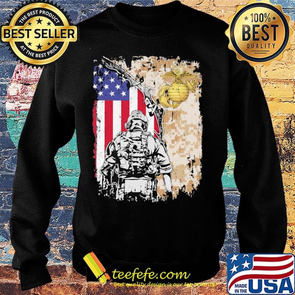 United State Marine Corps American flag veteran Independence day s Sweater United State Marine Corps American flag veteran Independence day s Sweater