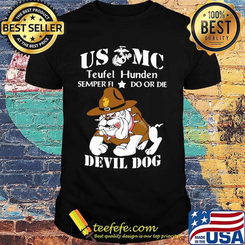 US MC teufel hunden semper fi do or die Devil dog shirt US MC teufel hunden semper fi do or die Devil dog shirt