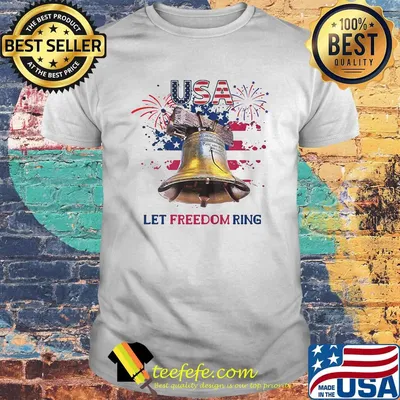 Usa let freedom ring firework america 4th of july independence day shirt