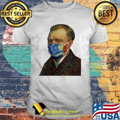 Vincent van gogh mask starry night 1889 shirt