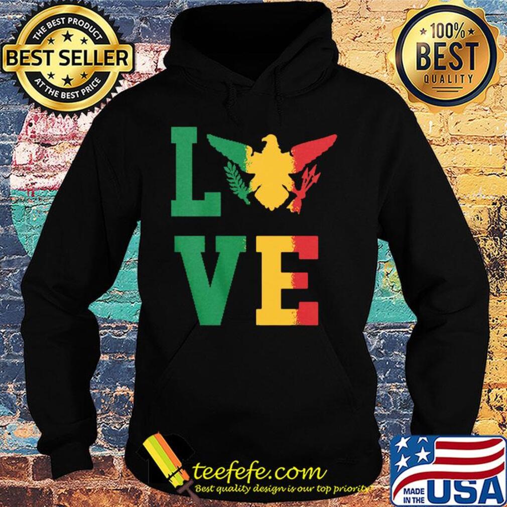 Virgin Island flag love s Hoodie Virgin Island flag love s Hoodie