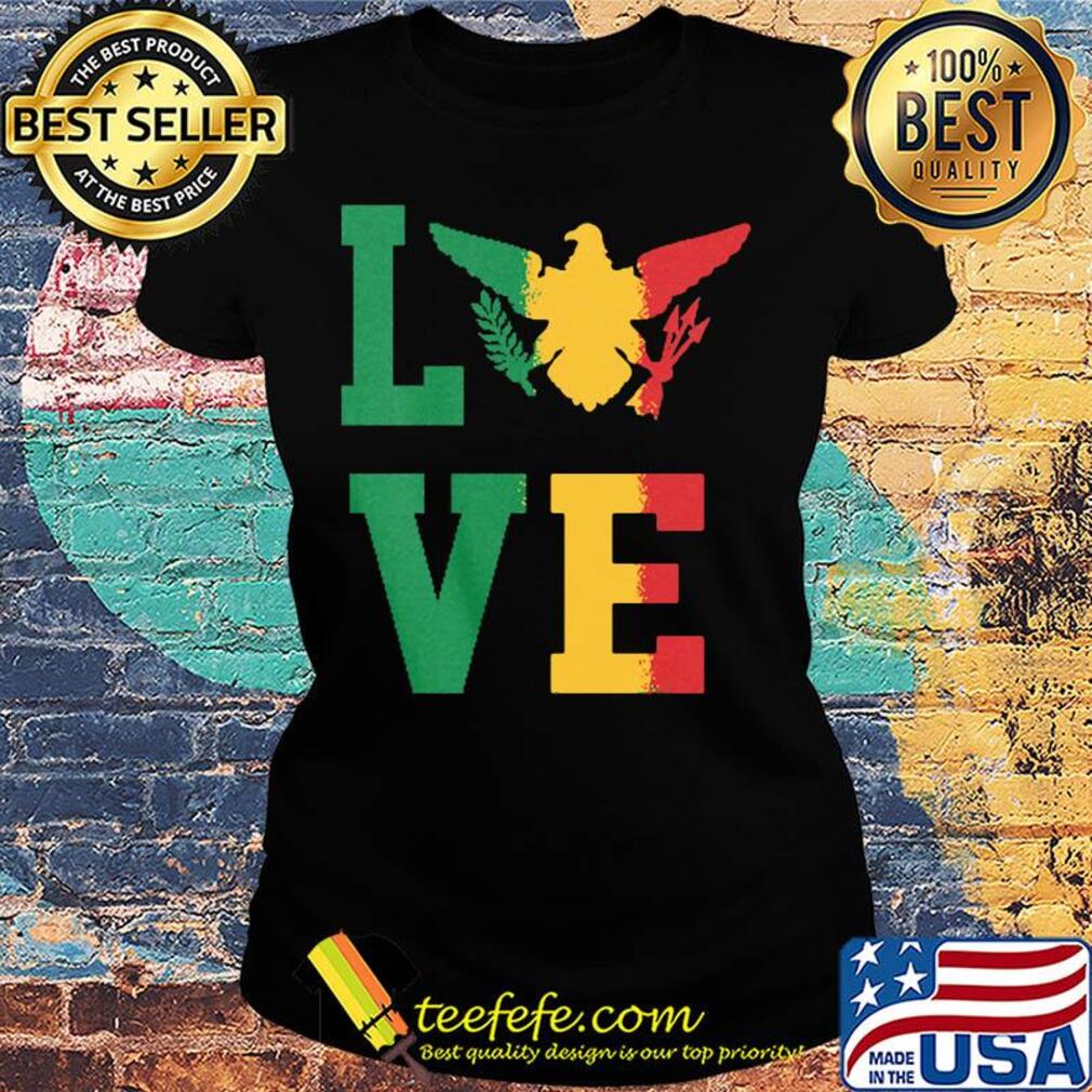 Virgin Island flag love s Ladies tee Virgin Island flag love s Ladies tee