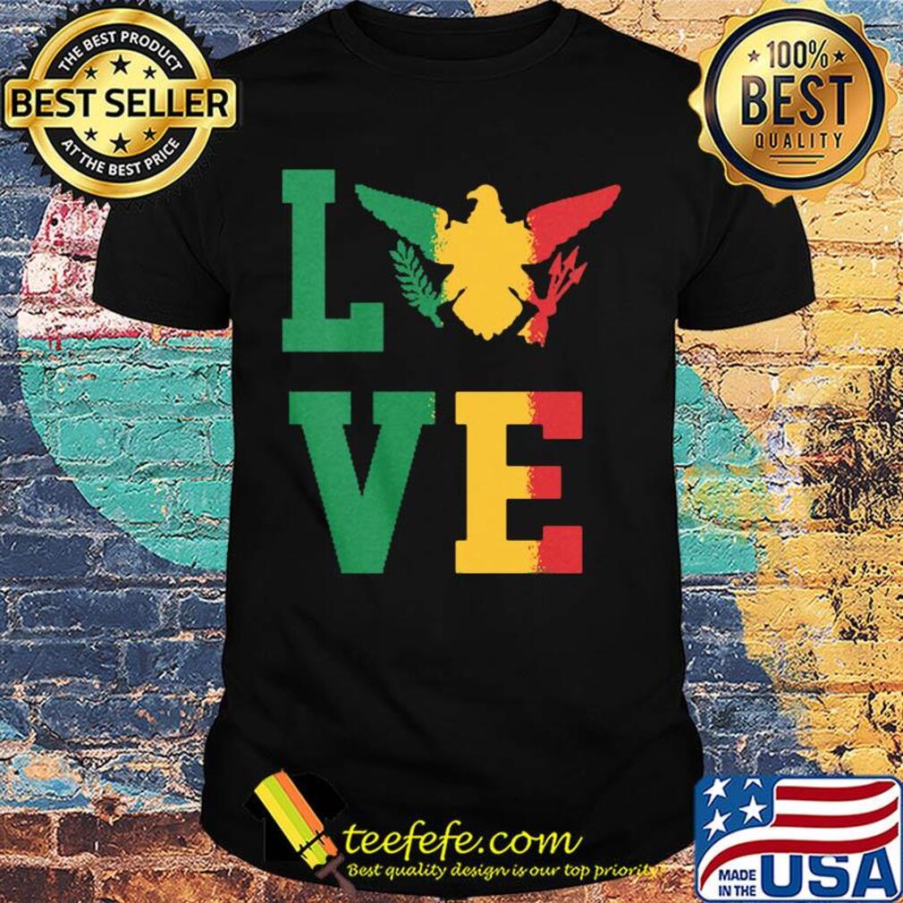 Virgin Island flag love shirt Virgin Island flag love shirt