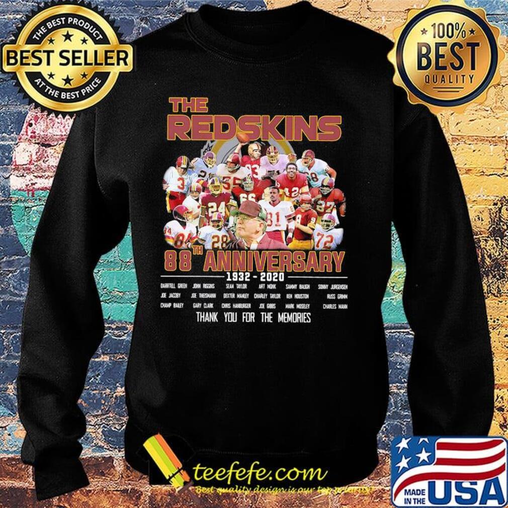 Washington Football Team 88th Anniversary 1932 2020 Thank You for the memories s Sweater Washington Football Team 88th Anniversary 1932 2020 Thank You for the memories s Sweater