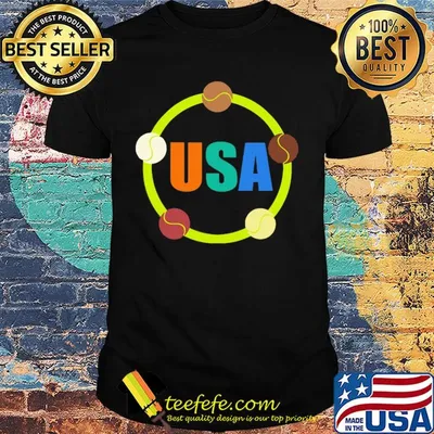 We are one usa tennis balls shirt