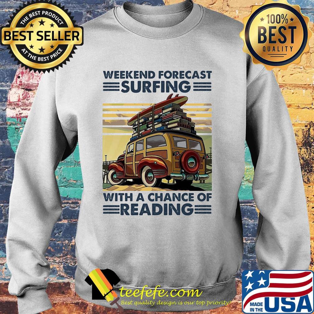 Weekend forecast surfing with a change of reading vintage retro s Sweater Weekend forecast surfing with a change of reading vintage retro s Sweater
