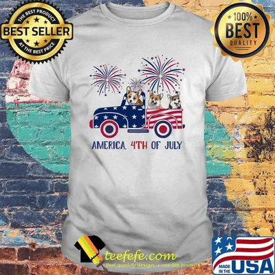 Welsh Corgi America 4th Of July Shirt