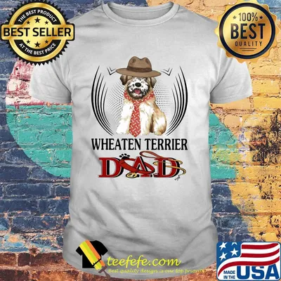 Wheaten terrier dad paw shirt