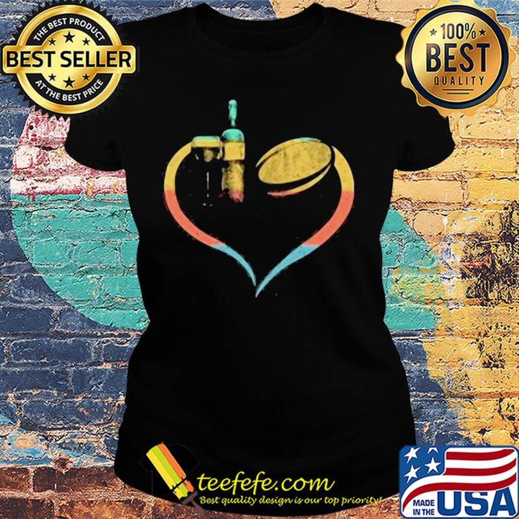 Wine heart rugby vintage s Ladies tee Wine heart rugby vintage s Ladies tee
