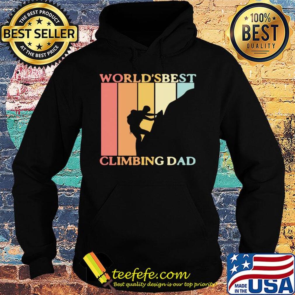 World's best climbing dad happy father's day vintage retro s Hoodie World's best climbing dad happy father's day vintage retro s Hoodie