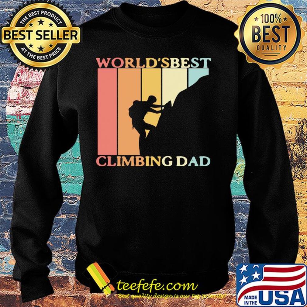 World's best climbing dad happy father's day vintage retro s Sweater World's best climbing dad happy father's day vintage retro s Sweater