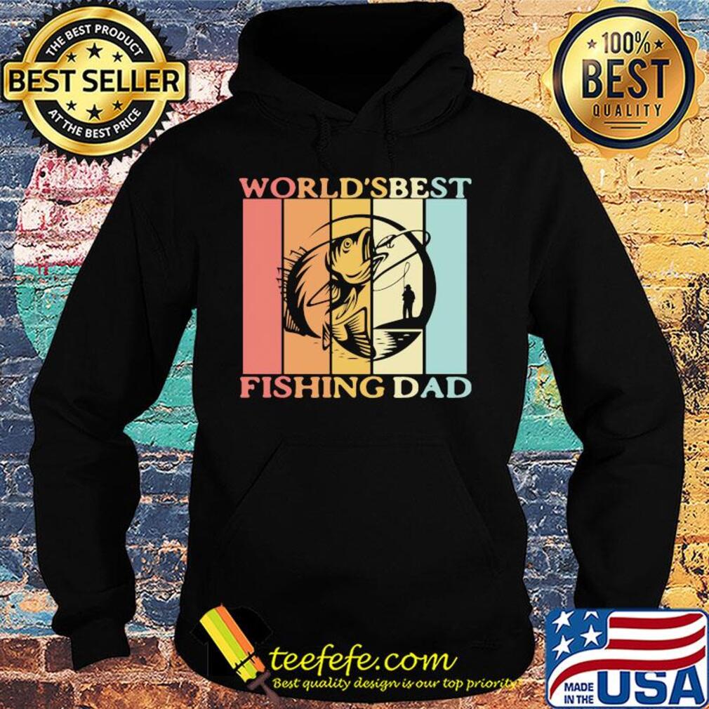 World's best fishing dad happy father's day vintage retro s Hoodie World's best fishing dad happy father's day vintage retro s Hoodie