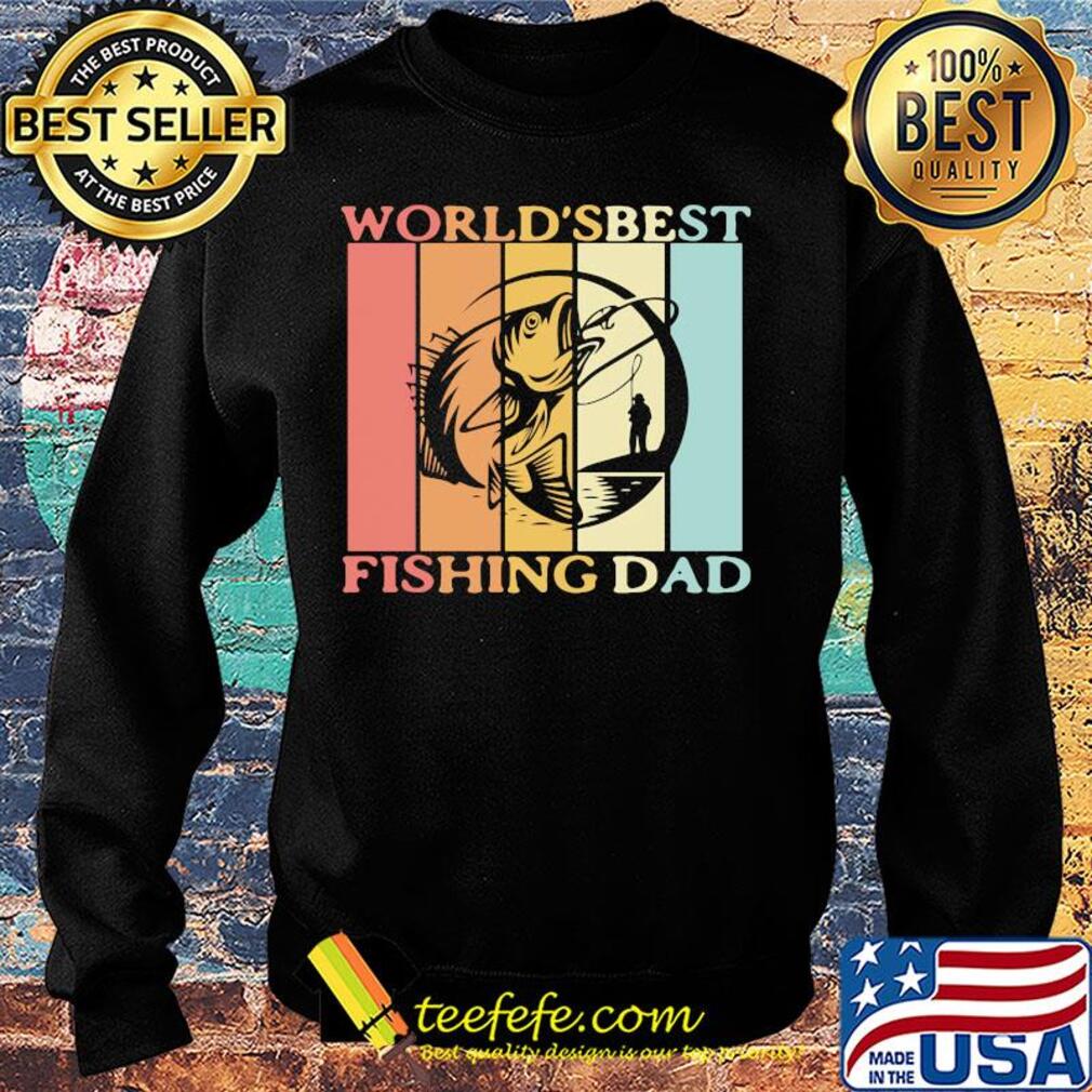 World's best fishing dad happy father's day vintage retro s Sweater World's best fishing dad happy father's day vintage retro s Sweater