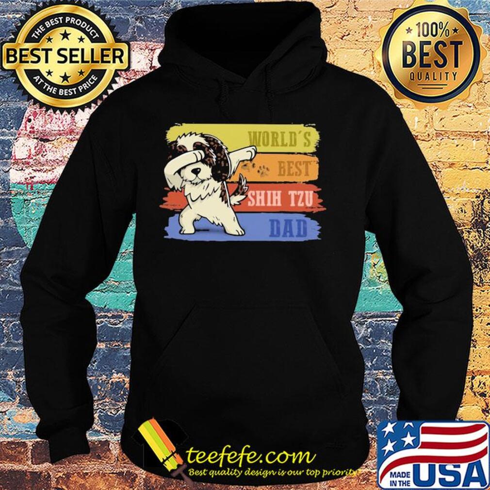 World's best Shih Tzu dabbing dad paw vintage s Hoodie World's best Shih Tzu dabbing dad paw vintage s Hoodie