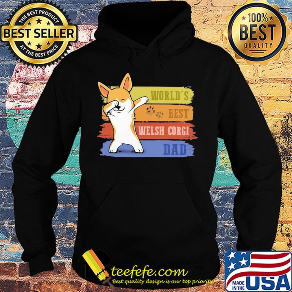 World's best welsh Corgi dabbing dad paw vintage s Hoodie World's best welsh Corgi dabbing dad paw vintage s Hoodie