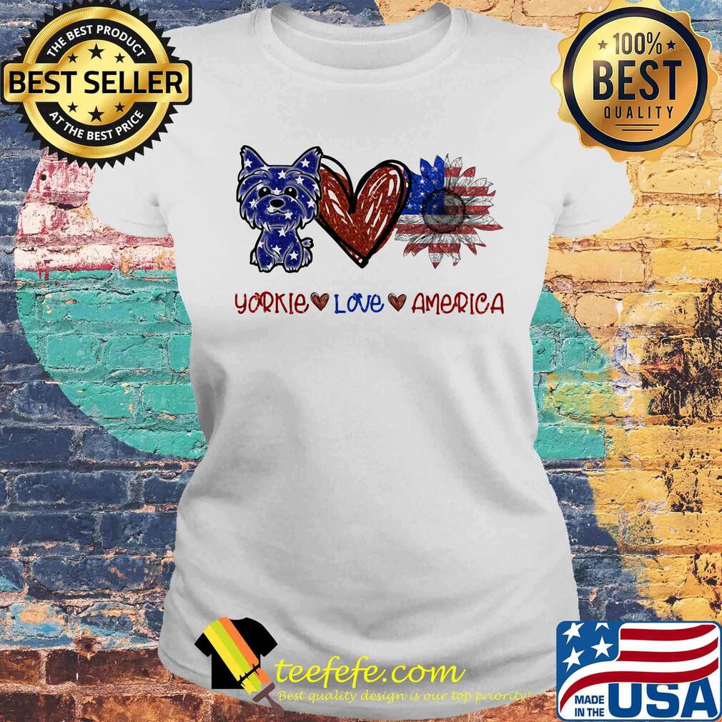 Yorkie love america 4th of july independence day s Laides tee Yorkie love america 4th of july independence day s Laides tee