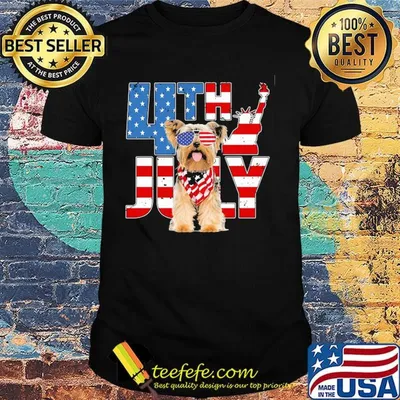 Yorkshire 4th July American flag veteran Independence day shirt