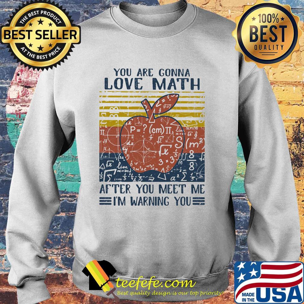 You Are Conna Love Math After You Meet Me I'm Warning You Apple Vintage Retro Shirt Sweater You Are Conna Love Math After You Meet Me I'm Warning You Apple Vintage Retro Shirt Sweater