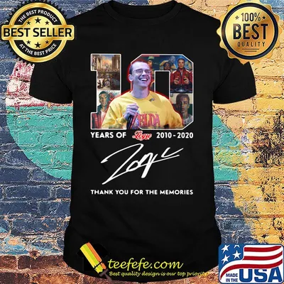 10 years of 2010 2020 logue thank you for the memories signature shirt
