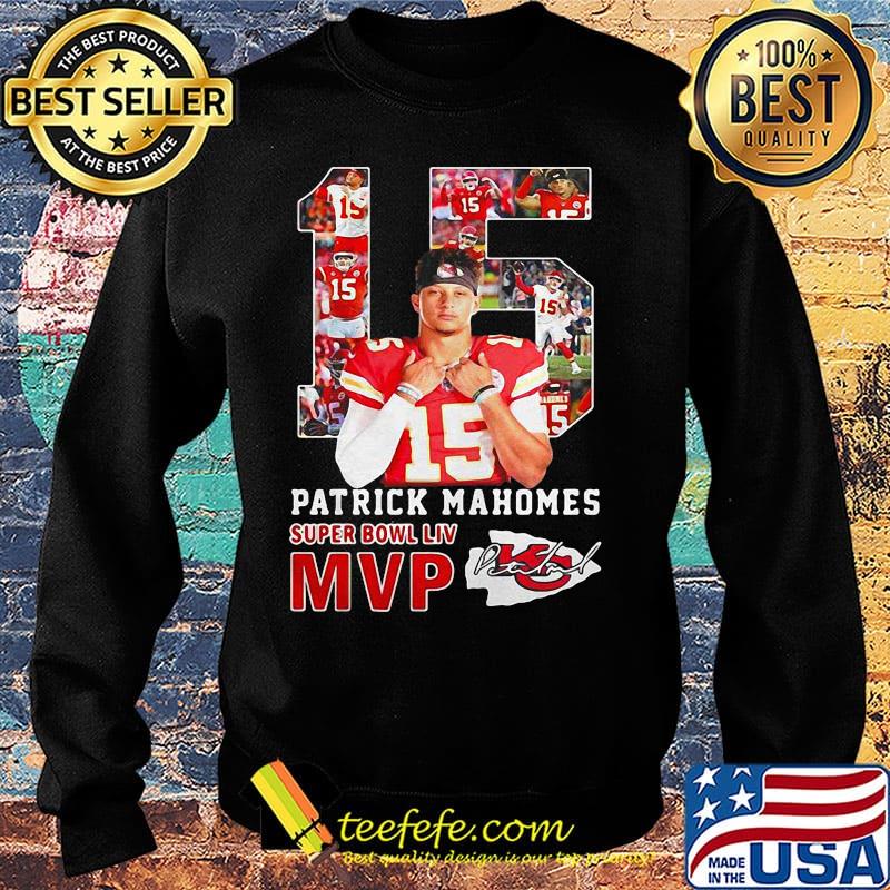 15 patrick mahomes super bowl liv mvp kansas city chiefs football signature s Sweater 15 patrick mahomes super bowl liv mvp kansas city chiefs football signature s Sweater
