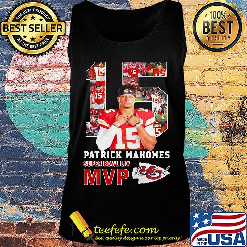 15 patrick mahomes super bowl liv mvp kansas city chiefs football signature s Tank top 15 patrick mahomes super bowl liv mvp kansas city chiefs football signature s Tank top