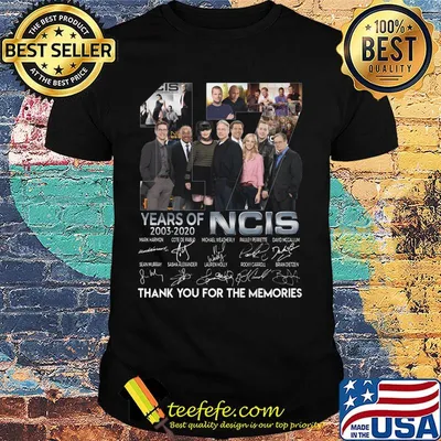 17 years of 2003-2020 NCIS thank you for the memories signature shirt