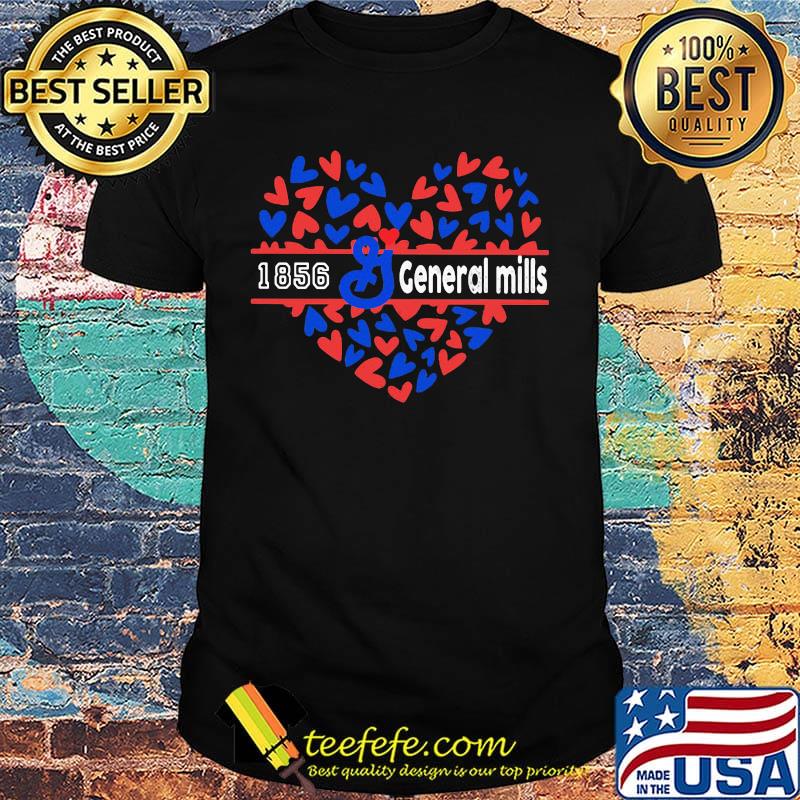 1856 general mills logo hearts shirt