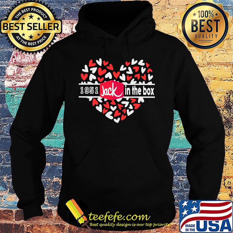 1951 jack in the box logo hearts s Hoodie 1951 jack in the box logo hearts s Hoodie