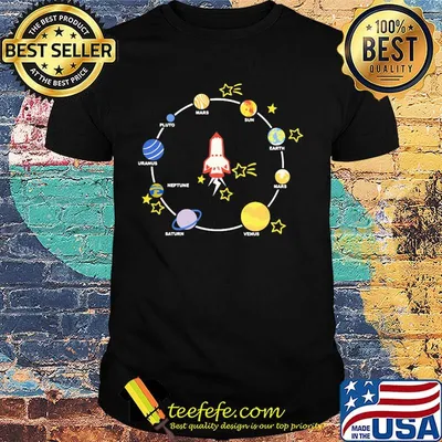 2 Mars Solar System Astronomy Shirt