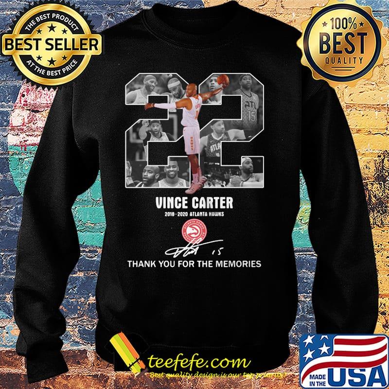 22 Vince Carter 2018-2020 Atlanta Hawks thank you for the memories signature s Sweater 22 Vince Carter 2018-2020 Atlanta Hawks thank you for the memories signature s Sweater