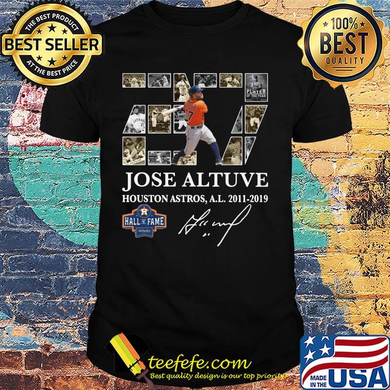 27 jose altuve houston astros al 2011 2019 signature shirt 27 jose altuve houston astros al 2011 2019 signature shirt