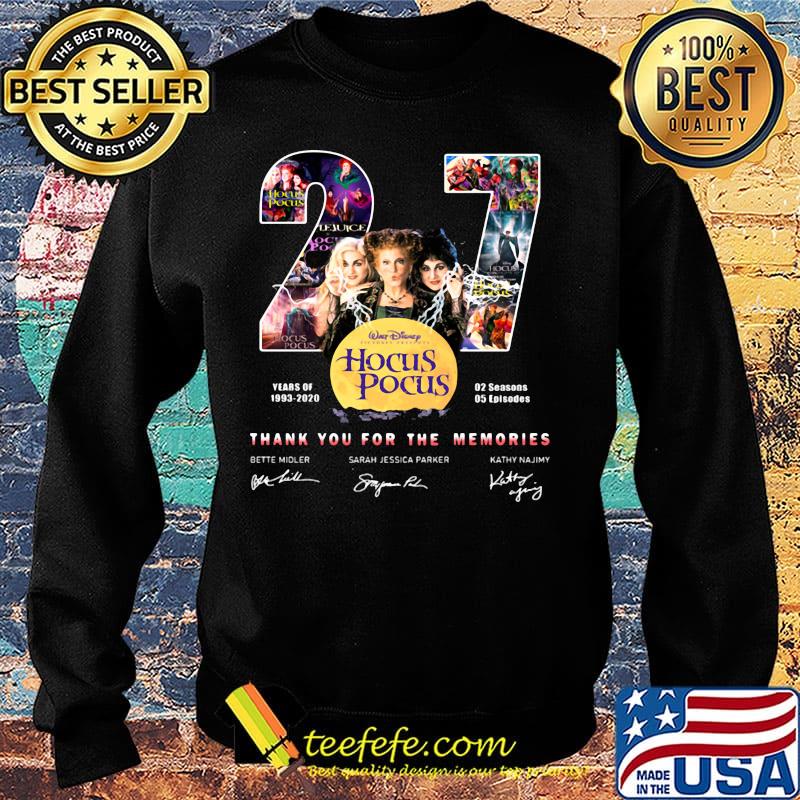 27 years of 1993 2020 02 seasons 05 episodes hocus pocus thank you for the memories signatures s Sweater 27 years of 1993 2020 02 seasons 05 episodes hocus pocus thank you for the memories signatures s Sweater