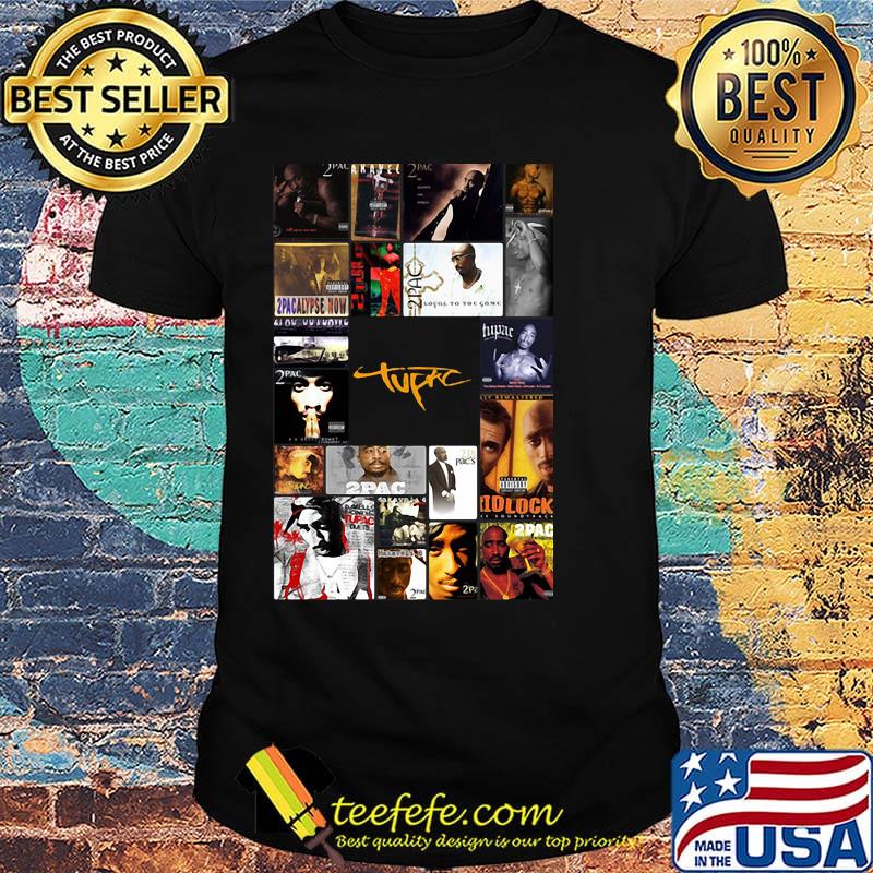2pac tupac shakur rapper albums posters shirt