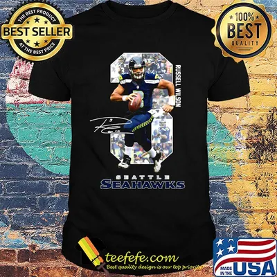 3 russell wilson seattle seahawks signature shirt