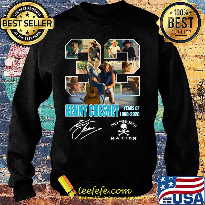 32 kenny chesney years of 1988 2020 no shoes nation signature s Sweater 32 kenny chesney years of 1988 2020 no shoes nation signature s Sweater