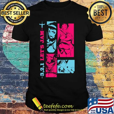 321 let's jam cowboy bebop shirt