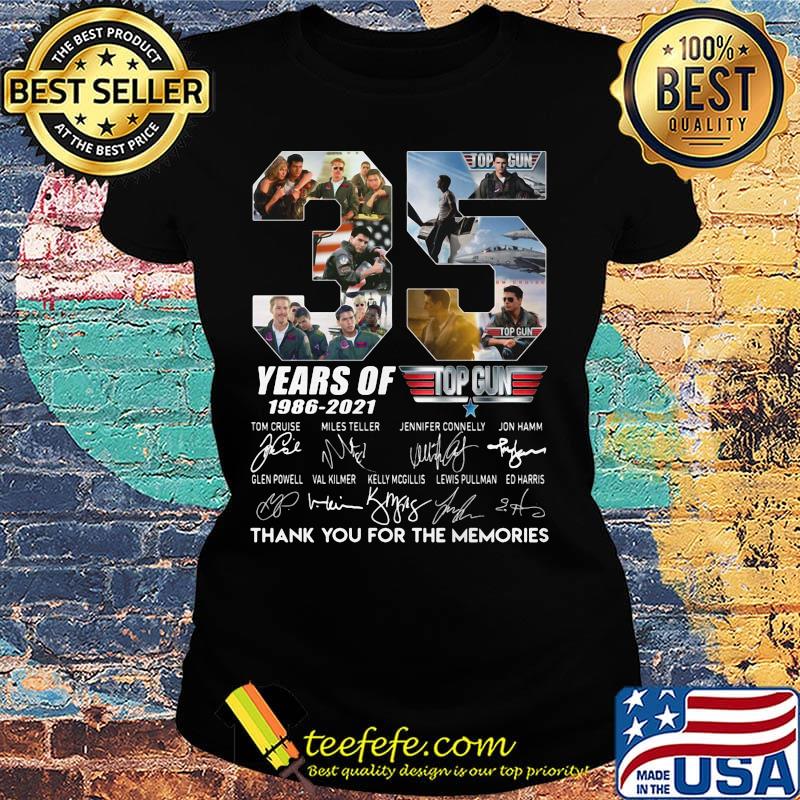 35 years of 1986 2021 top thank you for the memories signatures s Ladies tee 35 years of 1986 2021 top thank you for the memories signatures s Ladies tee