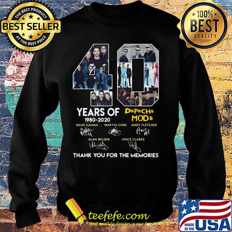 40 years of 1980 2020 depeche mode thank you for the memories signatures s Sweater 40 years of 1980 2020 depeche mode thank you for the memories signatures s Sweater