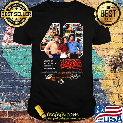 49 years of 1979 2019 seasons 7 episode 147 the dukes of hazzard signatures shirt