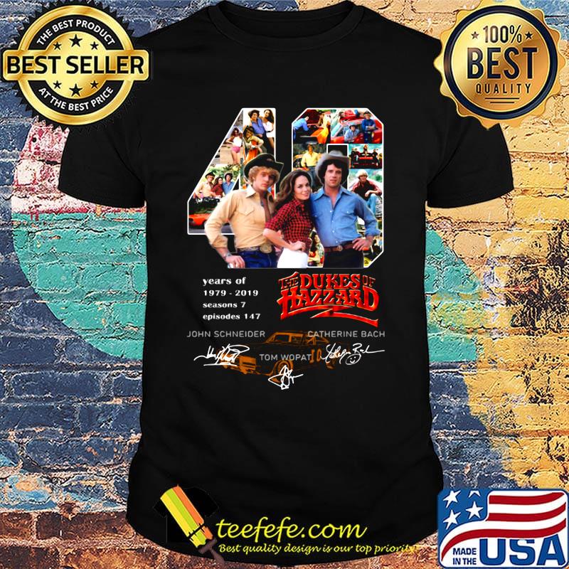 49 years of 1979 2019 seasons 7 episode 147 the dukes of hazzard signatures shirt