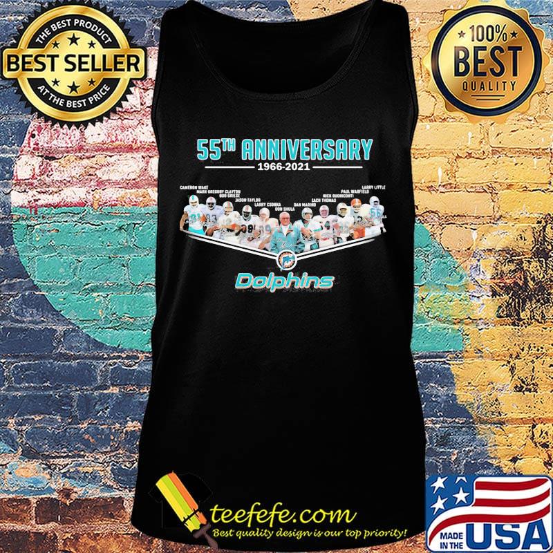 55th anniversary 1966 2020 miami dolphins football team s Tank top 55th anniversary 1966 2020 miami dolphins football team s Tank top