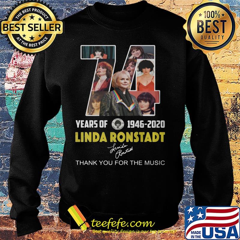 74 years of 1946 2020 linda ronstadt thank you for the memories signature s Sweater 74 years of 1946 2020 linda ronstadt thank you for the memories signature s Sweater
